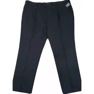 EUC KS Signature by KingSize Men's Big & Tall  Plain Front Tuxedo Pants 50x38